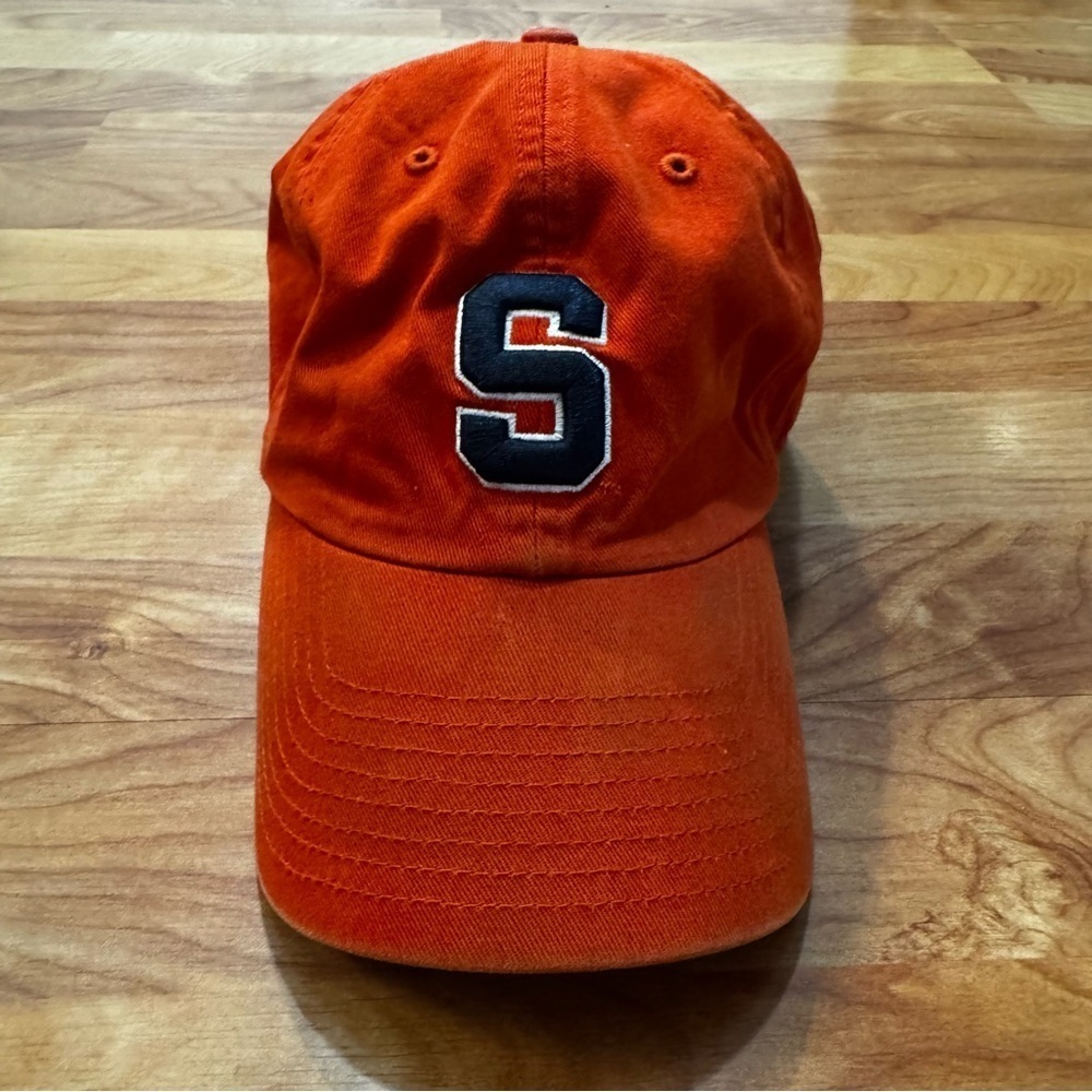 Vtg Syracuse Orangemen Fitted Hat The Franchise “The Perfect Fit” Orange Mens M